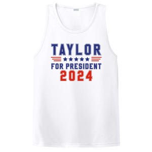 Taylor For President 2024 Funny Taylor First Name PosiCharge Competitor Tank