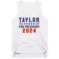 Taylor For President 2024 Funny Taylor First Name Tank Top