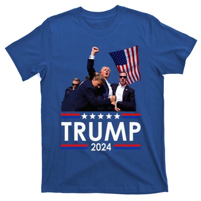 Trump Fist Pump Shot At Trump 2024 Trump Survives Rally T-Shirt