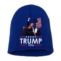 Trump Fist Pump Shot At Trump 2024 Trump Survives Rally Short Acrylic Beanie