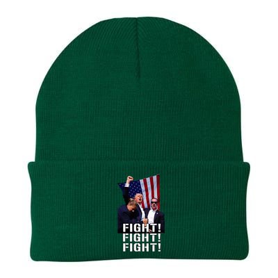 Trump Fist Pump Shot At Trump 2024 Trump Survives Rally Knit Cap Winter Beanie