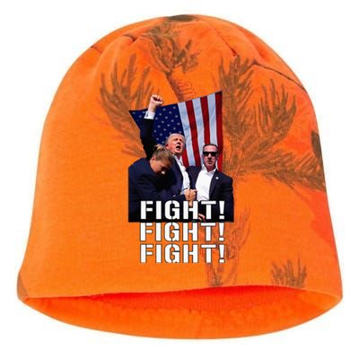 Trump Fist Pump Shot At Trump 2024 Trump Survives Rally Kati - Camo Knit Beanie