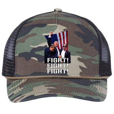 Trump Fist Pump Shot At Trump 2024 Trump Survives Rally Retro Rope Trucker Hat Cap