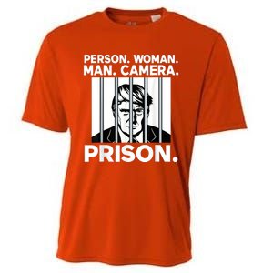 Trump For Prison 2024 Support Trump 4th Of July Cooling Performance Crew T-Shirt