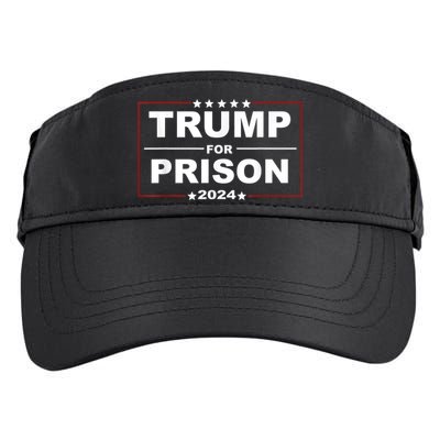 Trump For Prison 2024 Support Trump 4th Of July Adult Drive Performance Visor