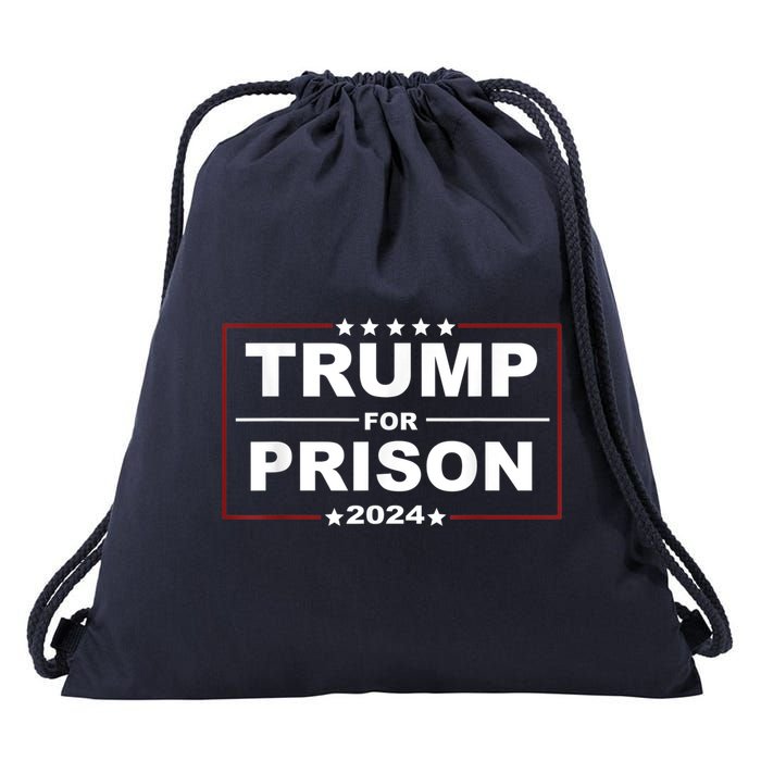 Trump For Prison 2024 Support Trump 4th Of July Drawstring Bag