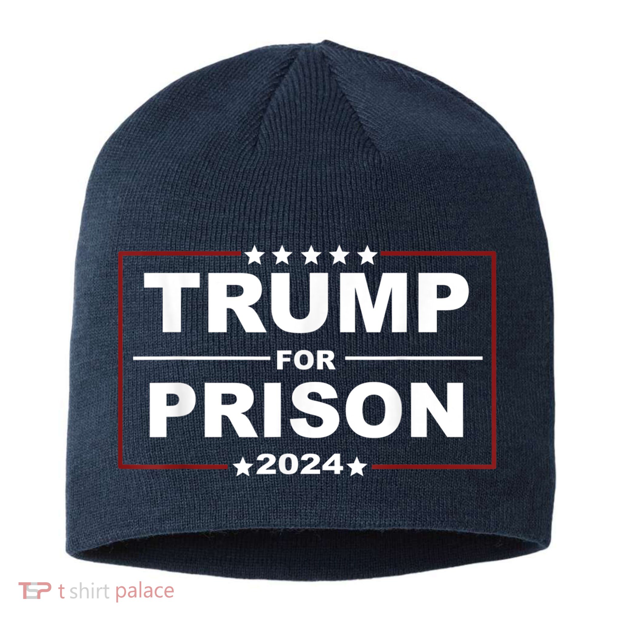 Trump For Prison 2024 Support Trump 4th Of July Sustainable Beanie