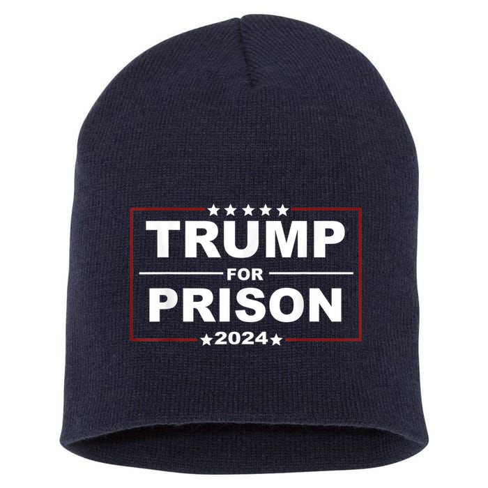 Trump For Prison 2024 Support Trump 4th Of July Short Acrylic Beanie