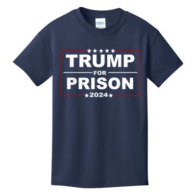 Trump For Prison 2024 Support Trump 4th Of July Kids T-Shirt