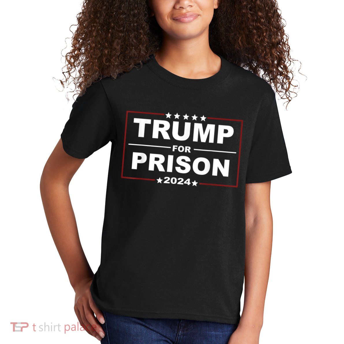 Trump For Prison 2024 Support Trump 4th Of July Kids T-Shirt