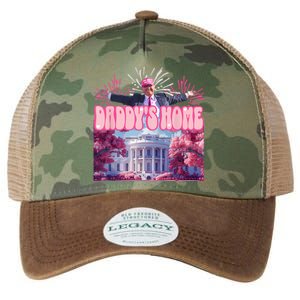 Trump Firework Pink DaddyS Home Trump 2024 Legacy Tie Dye Trucker Hat