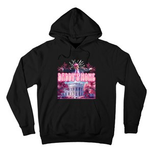 Trump Firework Pink DaddyS Home Trump 2024 Hoodie