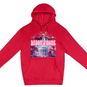 Trump Firework Pink DaddyS Home Trump 2024 Premium Pullover Hoodie