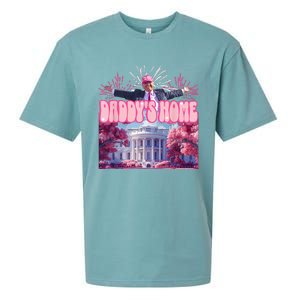 Trump Firework Pink DaddyS Home Trump 2024 Sueded Cloud Jersey T-Shirt