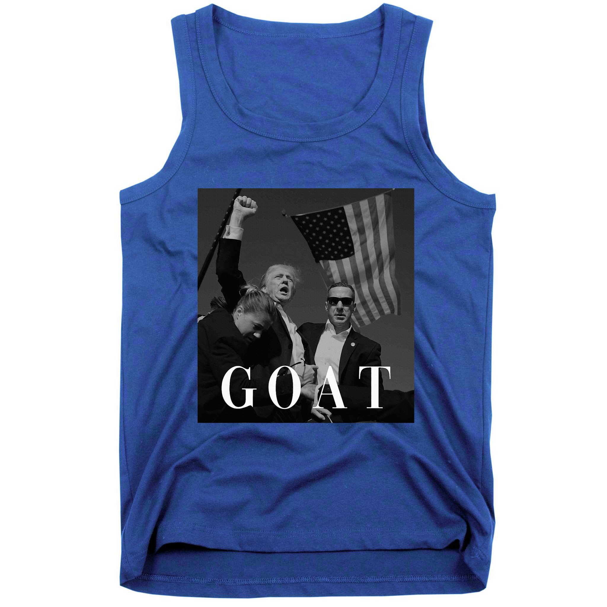 Trump Fist Pump Butler Rally Patriotic Goat Trump Tank Top