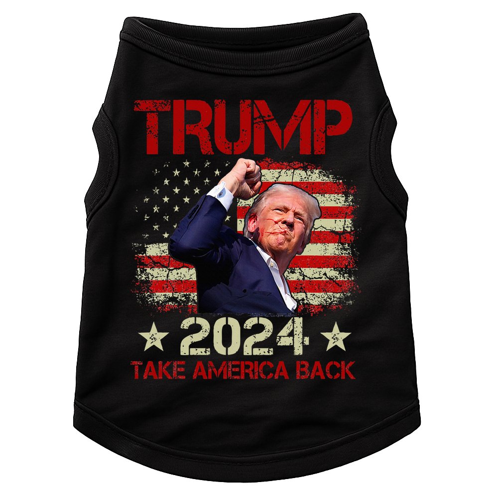 Trump Fist Pump Shot At Trump 2024 Trump Survives Rally Doggie Tank