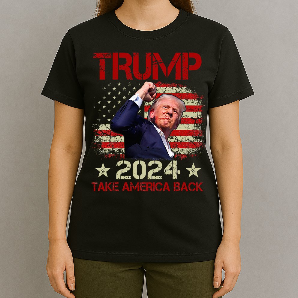 Trump Fist Pump Shot At Trump 2024 Trump Survives Rally T-Shirt