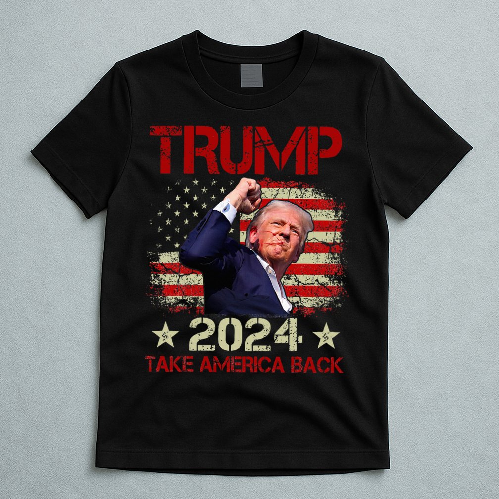 Trump Fist Pump Shot At Trump 2024 Trump Survives Rally T-Shirt