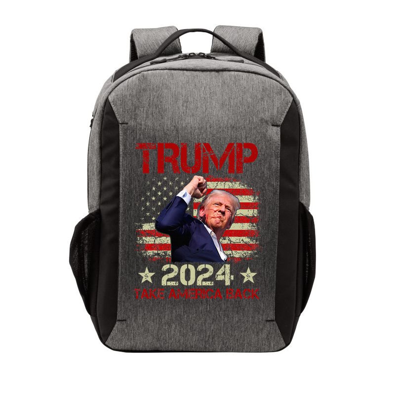 Trump Fist Pump Shot At Trump 2024 Trump Survives Rally Vector Backpack
