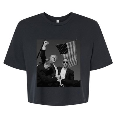 Trump Fist Pump Bella+Canvas Jersey Crop Tee