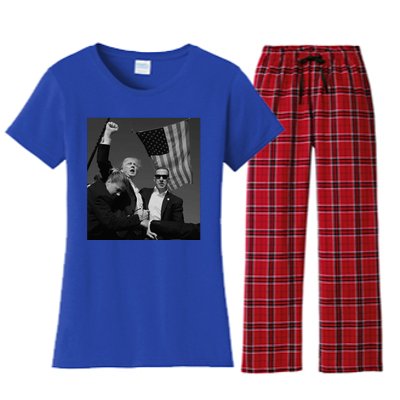 Trump Fist Pump Women's Flannel Pajama Set