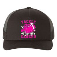 Tackle Football Pink Ribbon Breast Cancer Awareness Kids Yupoong Adult 5-Panel Trucker Hat