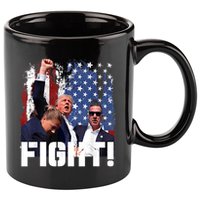 Trump First Pump Fight 11oz C Handle Ceramic Mug