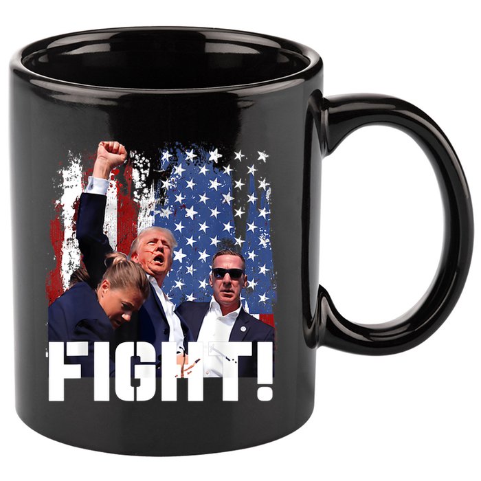 Trump First Pump Fight 11oz C Handle Ceramic Mug