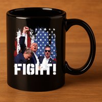Trump First Pump Fight 11oz C Handle Ceramic Mug