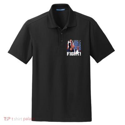Trump First Pump Fight Dry Zone Grid Polo