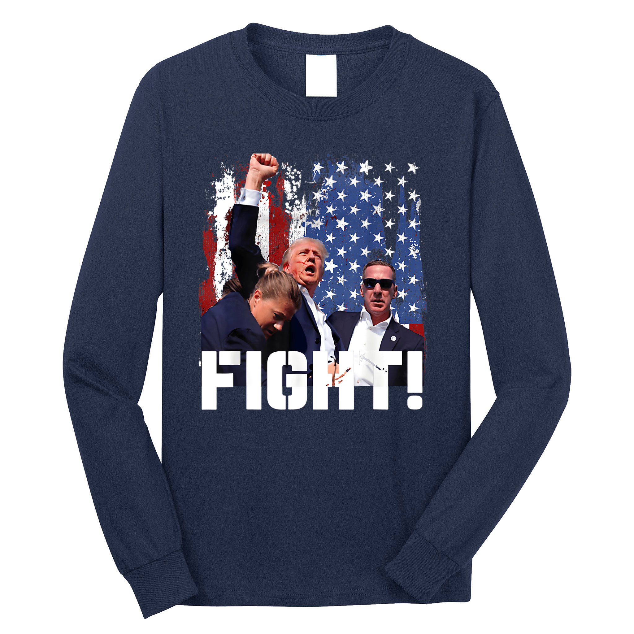 Trump First Pump Fight Long Sleeve Shirt