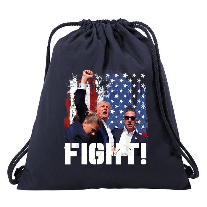 Trump First Pump Fight Drawstring Bag