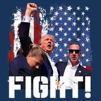 Trump First Pump Fight Drawstring Bag