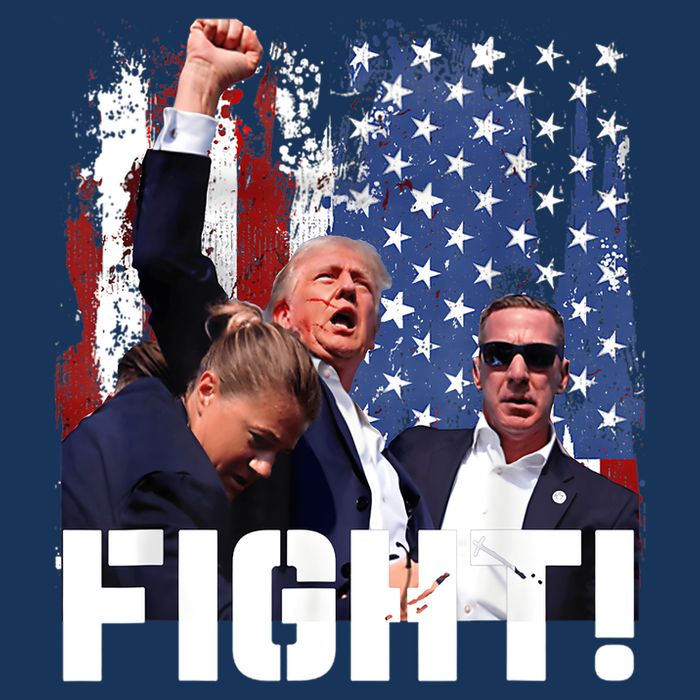 Trump First Pump Fight Drawstring Bag