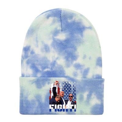 Trump First Pump Fight Tie Dye 12in Knit Beanie