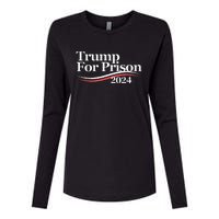 Trump For Prison 2024 Womens Cotton Relaxed Long Sleeve T-Shirt