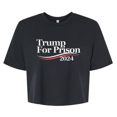 Trump For Prison 2024 Bella+Canvas Jersey Crop Tee