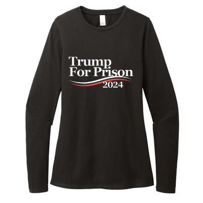 Trump For Prison 2024 Womens CVC Long Sleeve Shirt