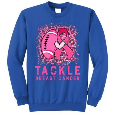 Tackle Football Pink Ribbon Breast Cancer Awareness Sweatshirt