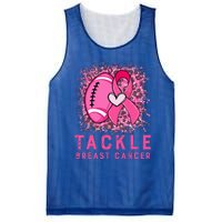 Tackle Football Pink Ribbon Breast Cancer Awareness Mesh Reversible Basketball Jersey Tank