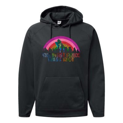 The First Pride Was A Riot Performance Fleece Hoodie