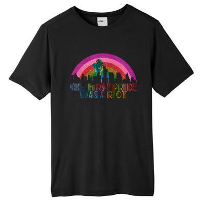 The First Pride Was A Riot Tall Fusion ChromaSoft Performance T-Shirt