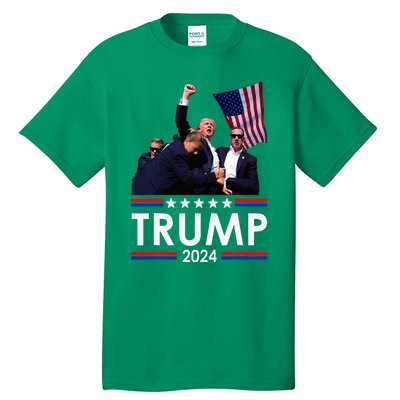 Trump Fist Pump Shot At Trump 2024 Tall T-Shirt