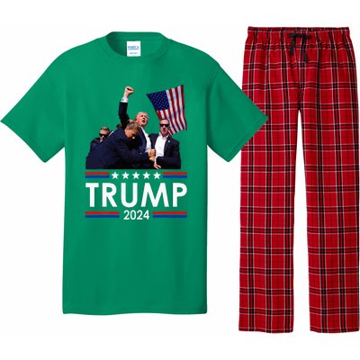 Trump Fist Pump Shot At Trump 2024 Pajama Set