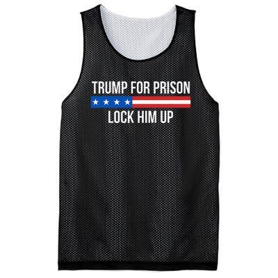 Trump For Prison Lock Him Up Mesh Reversible Basketball Jersey Tank