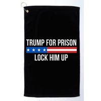 Trump For Prison Lock Him Up Golf Towel