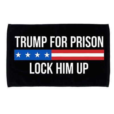 Trump For Prison Lock Him Up Microfiber Hand Towel