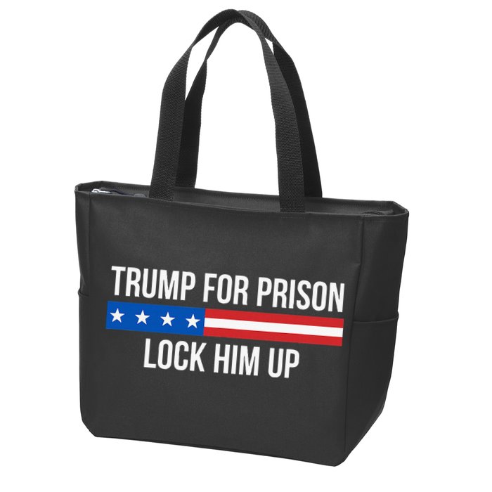 Trump For Prison Lock Him Up Zip Tote Bag