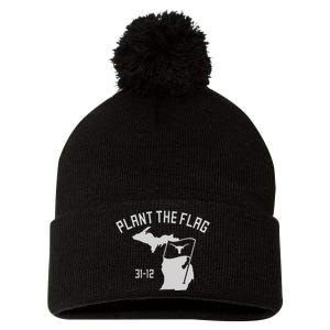 Texas Football Plant The Flag Pom Pom 12in Knit Beanie