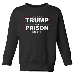 Trump For Prison 2024 Support Trump 4th Of July Toddler Sweatshirt